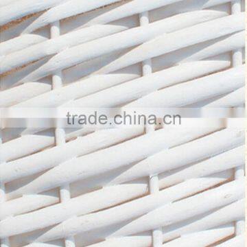 ROUND WILLOW WOVEN WICKER WASTE BASKET photo-6