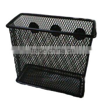 Large Metal Mesh Magnetic Office Wall Magazine Rack, Wall Mounted File Holder photo-2