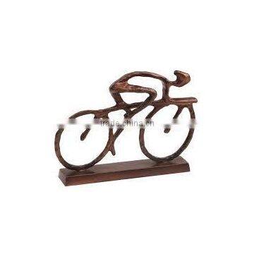 cycle athletic metal sculpture