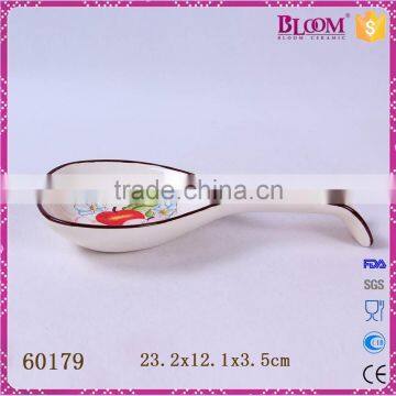 Home Tableware Decoration Glazed Ceramic Spoon photo-2