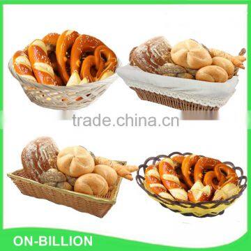 Food Grade Decorative Heated Willow Bread Basket With Linning for Sale photo-5