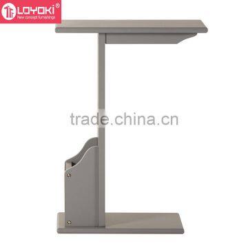 New Design Wood Sofa Side Table Wooden Magazine Rack Wood Side Table photo-3