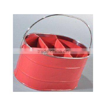 6 Slots Metal Kitchen Utensil Holder Cooking Tool Storage Box Flatware Caddy With Grip Handle photo-2