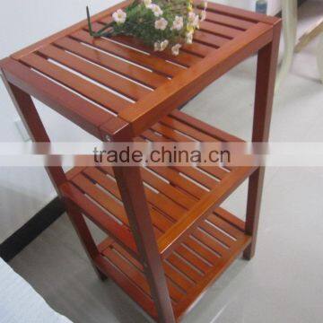 Clothing or Bag Shoes Store Movable Wood Table Top Product Display Shelf Showcase photo-2