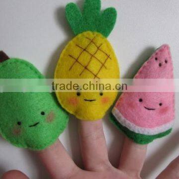 2017 best selling new product decorative custom handmade fabric felt cheap fashion china innovative fruits hand puppet wholesale