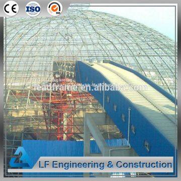 China Prefabricated Mental Roof Structure Dome Coal Storage