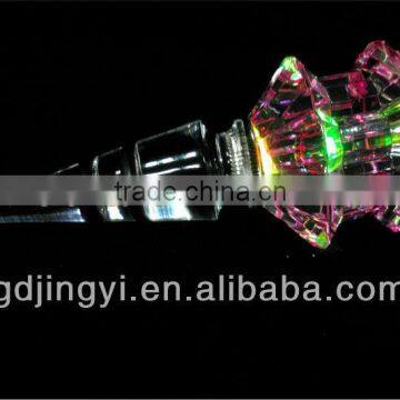 China Wholesale LED Color Changing Artificial Acrylic Wine Bottle Stopper Kit photo-2