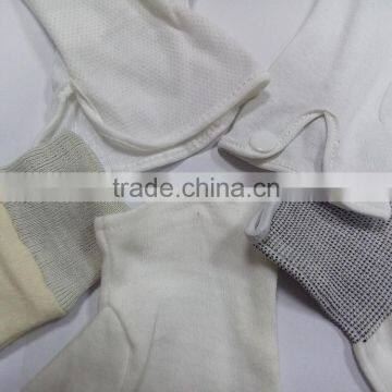 DDSAFETY 2017 White Cotton Interlock Gloves With Long Cuff photo-4