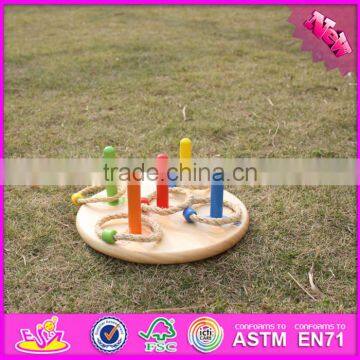 2016 new products educational kids wooden ring toss toy W01A159