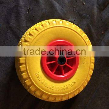 3.00-4 Flat Free PU Foam Rubber Wheel