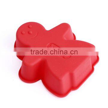 Hot Sale CBU07 The Gingerbread Man Cake Mold FDA Silicone Material photo-5