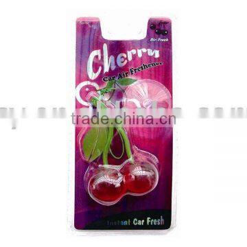 2015 mini cherry air freshener of good plastic material