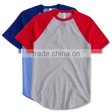 High Quality American Apparel Short Sleeve Baseball Raglan Plain Raglan Baseball T Shirt Women