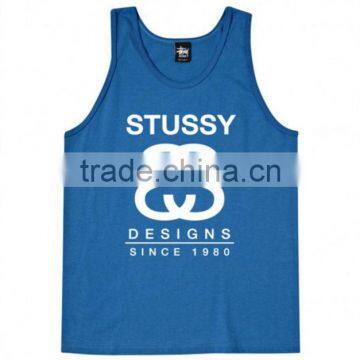 Custom printed mens singlet