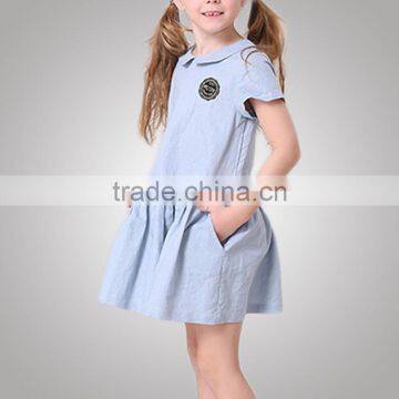 Stretchable Peter Pan Collar Luxury Baby Cloth Dress Reliable Supplier photo-5