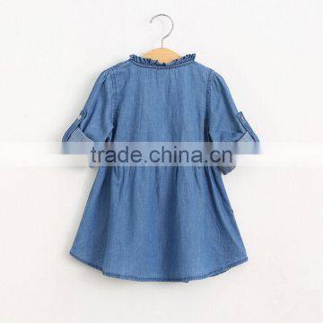 2016 Autumn Baby Denim Dress for Sweet Girls photo-2