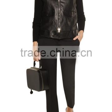 new arrival autumn leather biker vest new pattern low price