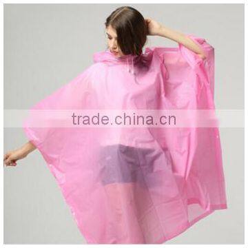 Plastic Disposable Raincoat Poncho Raincoat With Hood photo-5