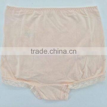 Fashion Style! 2015 New Arrival Light Orange Color Briefs With Lace Comfortable Wearing Big Size Women Mommy Pants photo-2
