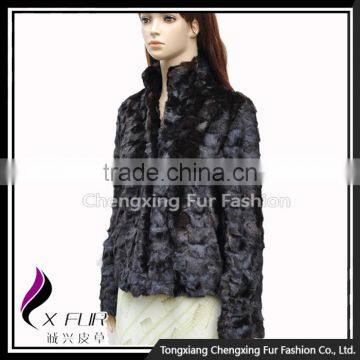 CX-G-A-256 Wholesale Price Ladies Genuine Mink Fur Women Winter Coat photo-2