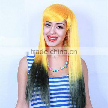MGOO Low MOQ Synthetic Women Long Natural Straight Hair Lace Front Halloween Cosplay Costume Wig photo-2