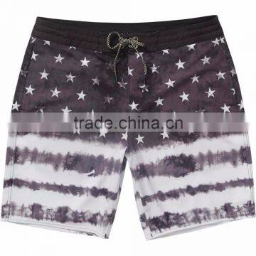 Tie Dye Surf Sand City Board Short Recycled Stretch Fabric Back Pocket Swim Trunk Mens Beach Pants Customize OEM Brand photo-2