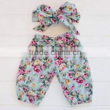 Baby Leggings Wholesale Boutique Children Summer Pants Floral Cotton Baby Girl Short Hot Pants photo-2