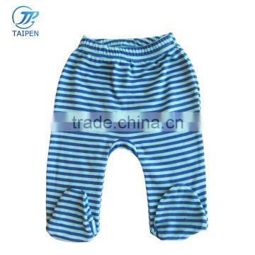 2pcs Sets Baby Sleepsuit 100% Cotton Long Sleeve Top And Stripe Footed Pants Kids Clothes Set