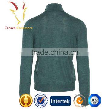 Men Zipper Cashmere Cardigan Sweater photo-2