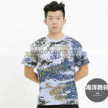 Fashion 2016 Man Casual Camouflage T-shirt Men Cotton Army Tactical Combat T Shirt Military Sport Camo Camp Mens T Shirts photo-3