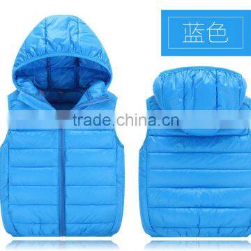 Wholesale Customize Cheap Kids Children Winter Down Vests and Clothes