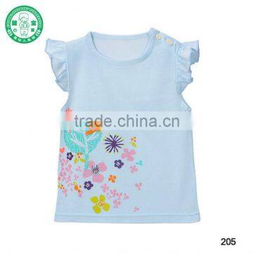 High quality baby T-shirt , sleeveless infant baby T-shirt, colorful T-shirt