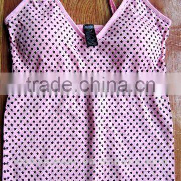 fashion seamless lady padded camisole tops