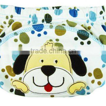 100% Cotton Embroidery Animal Patterns Baby Trainer Potty Training Pants photo-3