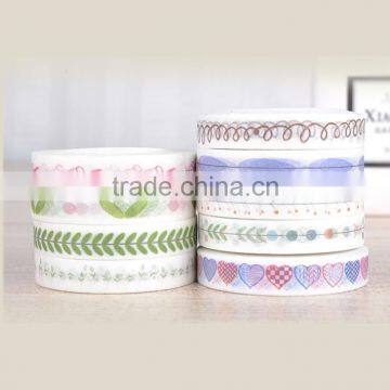 7mm*10m Washi Tape Heart/split Line/animal Foortsprint Pattern Adhesive Tape Small Fresh Series Decorative Tape photo-3