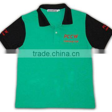 School Uniform Factory Girls' Short Sleeve Men Polo T-shirt 100% Cotton photo-5