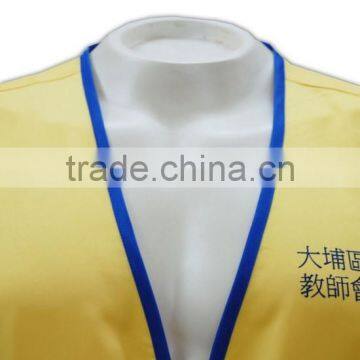 China Manufactory High Quality Front Open Yellow Stand Collar Work Vest photo-5
