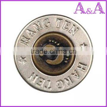 Wholesale Custom Zinc Alloy Metal Botton Jeans Button for Lady Jeans photo-4