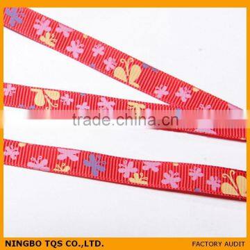 3/8 Inch Butterfly Printed Wholesale Ribbon