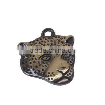 Zinc Based Alloy Charms Leopard Antique Bronze