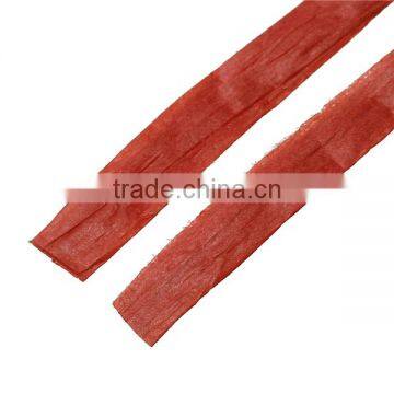 Raffia Paper Jewelry Ribbon Cord Red 0.2mm, 4.0mm-8.0mm, 2 Rolls (Approx 20 M/Roll) photo-2