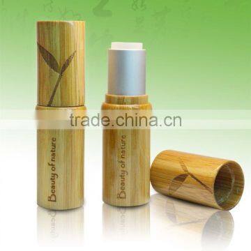 Bamboo cosmetic jar eyeshadow tube