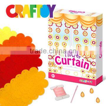 Children Crafts Girl Craft Create Your Flower Curtain photo-3