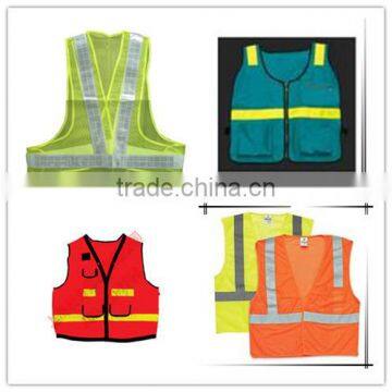 brigh yellow soft mesh kids reflective safety straps vest running