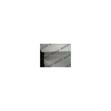 PVC white coated mesh advertising fabric