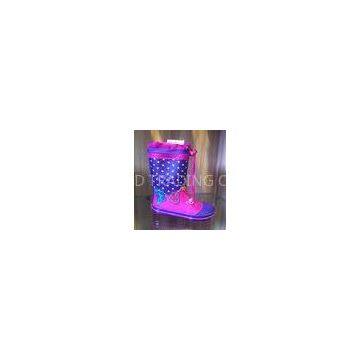 Stylish Polka Dot Kids / Childrens Rain Boots For Forest Customized