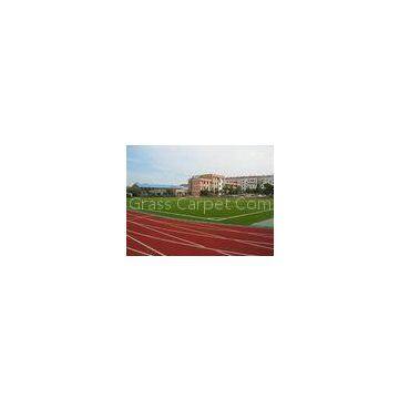 25mm Red Artificial Grass Sports Turf Yarn, 9000 Dtex 100% PE Durable Synthetic Grass