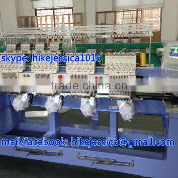 fushun 1204 4heads 12colors tubular cap t shirt computerized embroidery machine