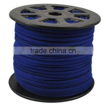 3mm Deep Blue Faux Suede Leather Cord For Bracelet & Necklace DIY Jewery Accessory