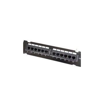 UTP Cat.6 Patch Panel 12Port Rack Mounted Type